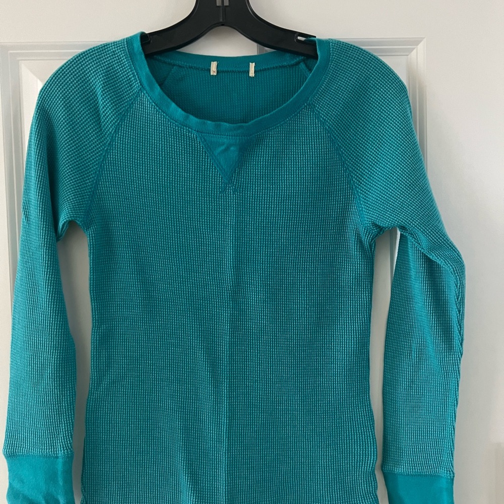 Teal Long Sleeve Thermal Top